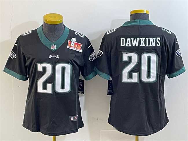 Women's Philadelphia Eagles #20 Brian Dawkins Black 2025 Super Bowl LIX Patch Vapor Untouchable Limited Stitched Jersey(Run Small),We sell and wholesale Women's Philadelphia Eagles #20 Brian Dawkins Black 2025 Super Bowl LIX Patch Vapor Untouchable Limited Stitched Jersey(Run Small) on line form chian!